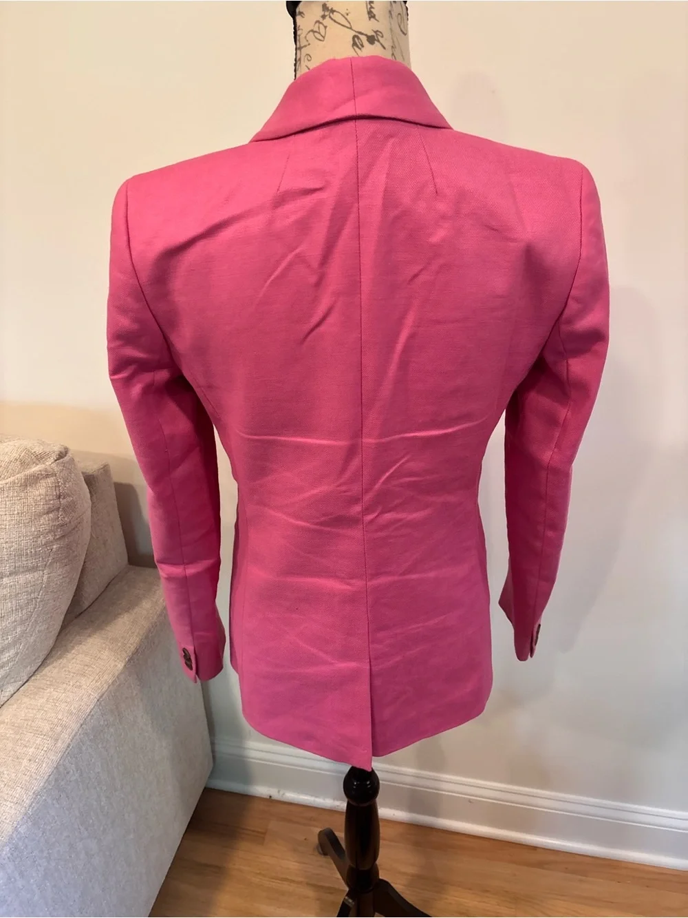 J.Crew Parke blazer in a vibrant hot pink linen blend size 2T